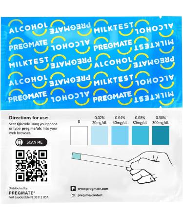 PREGMATE 10 Alcohol Breast Milk Tests - 10 Count Strips (Pack of 1) - Buy Online on GoSupps.com