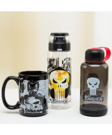Marvel Comics Punisher Crescent Bottle - 24 oz, Multicolor by Zak Designs - Buy Online on GoSupps.com