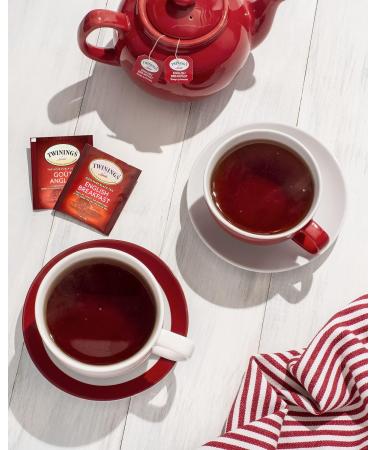 Twinings English Breakfast Individually Wrapped Tea Bags | Caffeinated Smooth Flavourful Robust Black Tea | 100 Count (Pack of 4) | Enjoy Hot or Iced Classic English Breakfast 100 Count (Pack of 4) - Buy Online on GoSupps.com