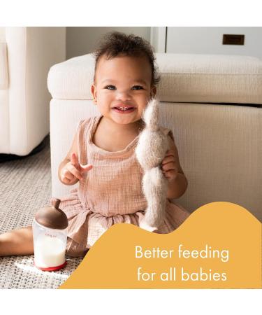 Mimijumi Get Going Anti-Colic Baby Bottle Set - 4 Oz and 8 Oz Darker Bottles for Newborns - Ideal for Baby Breastfeeding - Ages 0-12M - Buy Online on GoSupps.com