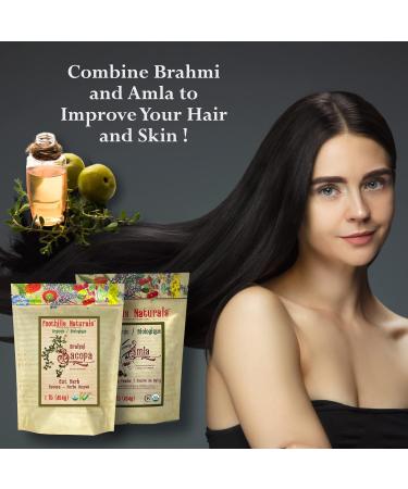 Foothills Naturals Bacopa Monnieri Brahmi Organic - 454g / 1 Pound Cut Herb Memory Support 400+ Servings - Buy Online on GoSupps.com