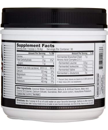 Labrada Nutrition BCAA Power Powder - Orange Mango 30sv | Fermented Amino Acids with Glutamine & Electrolytes | Muscle Building Post Workout Supplement - Buy Online on GoSupps.com