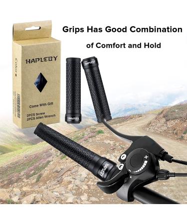 Hapleby Premium Single Lock-on Bike Grips with Anti-Slip - Mountain Bicycle Handlebar Grips - 2PCS Screw and Allen Wrench Included - Buy Online on GoSupps.com