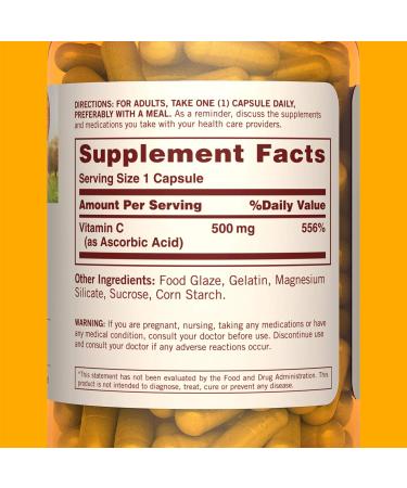 Sundown Vitamin C 500mg Timed Release Capsules - 90 Count (Pack of 3) for Immune Support & Antioxidant Health - Buy Online on GoSupps.com