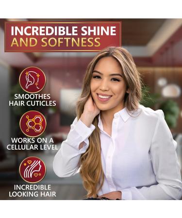 Shop Keratin Shampoo & Conditioner Set with Hyaluronic Acid | Sulfate-Free Moisturizing Treatment for Dry Damaged Hair Salon Grade for Men & Women - Buy Online on GoSupps.com