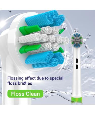 Replacement Oral-B Toothbrush Heads - 16 PCS Floss Cross Sensitive Soft Refills Compatible with Braun Electric Toothbrush - Buy Online on GoSupps.com