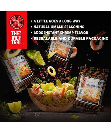 Inca Trail Dried Shrimp Powder - Gluten-Free Organic Seasoning | High Protein Cajun Seasoning for Cooking - 3oz - Buy Online on GoSupps.com