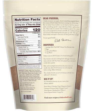 Bob's Red Mill Gluten Free Brownie Mix 595 gram - Buy Online on GoSupps.com