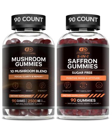 EFFECTIVE NUTRA Mushroom Gummies & Saffron Gummies