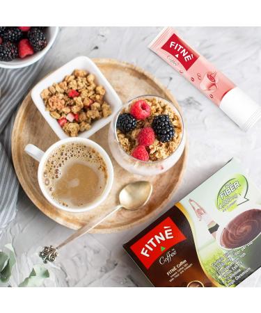 FITNE Premium Instant Coffee Packets Mix with Fiber 4 000 mg Collagen Cactus Extract L-Carnitine High Chromium No Sugar Sucralose Sweetener 10 Sachets Fiber & Collagen 10 Count (Pack of 1) - Buy Online on GoSupps.com