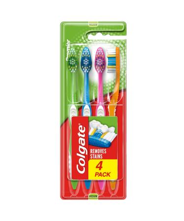 A - Z Colgate Toothbrush Premier Clean 4 Pack White