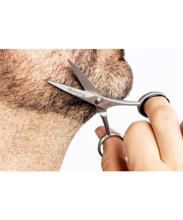 Premium REMOS Stainless Steel Beard Scissors - Serrated Razor-Sharp Blades for Precision Grooming - Buy Online on GoSupps.com