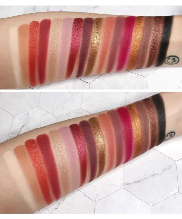 European and American makeup 16 colors eye shadow multi-color palette wine red earth color metal matte pearl red brown - Buy Online on GoSupps.com