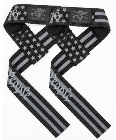 Iron Infidel Weight Lifting Straps- Wrist Straps for Weight Lifting, Deadlifting, Exercise, Strength Training, Olympic Lifts- Pair of Gym Straps for Grip Strength On Heavy Lifts 1776
