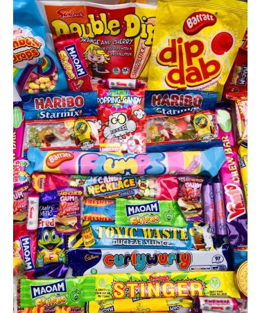 Valentines Retro Sweets Box Over 60 sweets Pick N Mix The Ultimate Sweets Selection Box Sweet Hamper Present - Gift Wrapped & Personalised Message Christmas Sweet & Chocolates Gift - Buy Online on GoSupps.com