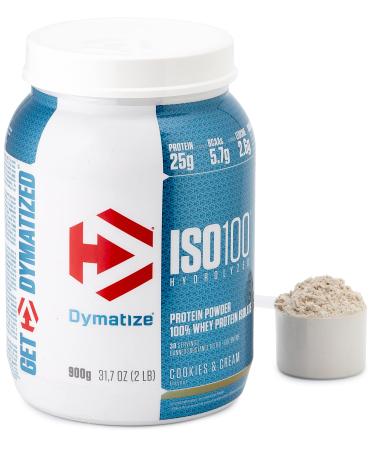Dymatize ISO 100 Cookies&Cream 900g - Whey Protein Hydrolysate + Isolate Powder