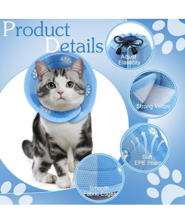 Halskrause Cat Protective Collar - Adjustable Soft Recovery Funnel for Cats | Post-Surgery & Injury Care (M) - Buy Online on GoSupps.com