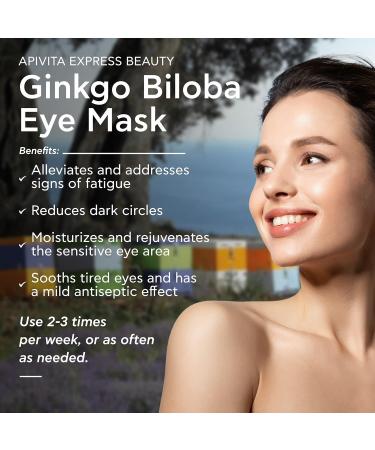 APIVITA Express Beauty Eye Mask - Ginkgo Biloba Cucumber & Chamomile | Moisturizes Rejuvenates & Reduces Dark Circles | 12 Packettes - Buy Online on GoSupps.com
