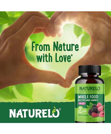 NATURELO Kids Berry Vitamin Gummies - Whole Food, 90 Count - Natural Nutrition - Buy Online on GoSupps.com