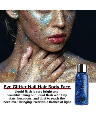  bellv glitter body gel removes fat body glitter waterproof durable face hair cosmetic accessories holographic concert festival - Buy Online on GoSupps.com