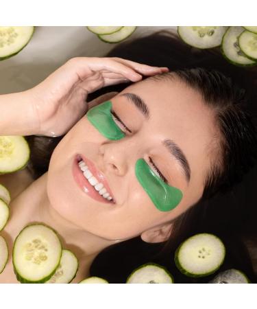 YEAUTY Cucumber Cool Eye Pad Mask | 12 Pieces | Hydrating & Soothing Serum | Cucumber Hyaluronic Acid Niacinamide | International Shipping Available - Buy Online on GoSupps.com