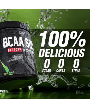Nutrex Research BCAA Powder 6000 | Green Apple Flavored | 6g BCAAs | Muscle Recovery, Growth & Performance | 30 Servings - Buy Online on GoSupps.com
