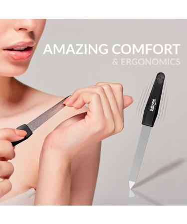 Buy Marqus Sapphire Nail Files Set - Premium 6-Pack from Solingen Professional Rough & Fine Sides 9-17.6 cm Made in Germany - Perfect Nail Care & Polishing - Buy Online on GoSupps.com