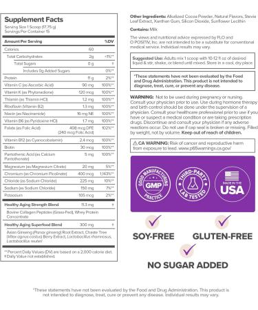 MENO Healthy Aging Collagen & Protein Powder Support Joint & Bone Health Lean Muscle Mass Cognition Skin & Hair Health Whey Protein & Collagen Chocolate Brownie Flavor - 15 Servings - Buy Online on GoSupps.com