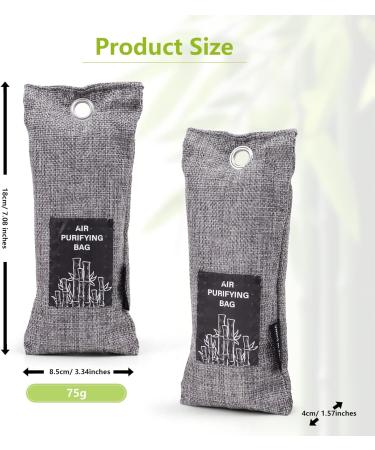 Charcoal Shoe Deodorizer Bamboo Charcoal Bags Charcoal Air Purifying Bags Bamboo Charcoal Shoe Deodorizer Bamboo Charcoal Dehumidifier 2 Pack Odour Neutraliser Pet Odour Remover Unscented 85 g (Pack of 2) - Buy Online on GoSupps.com