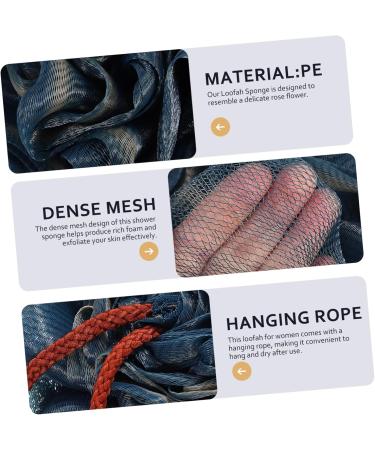 3 Pcs Bath Ball Sponge Set | Body Scrub Shower Scrubber | Foaming Loofah for Men | Exfoliating Travel Puff - Buy Online on GoSupps.com