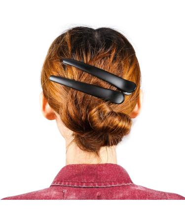 iwobi 12 Pcs Women Plastic Crocodile Hair Clips Hairdresser Sectioning clips Combi-clip Card (Black) - Buy Online on GoSupps.com