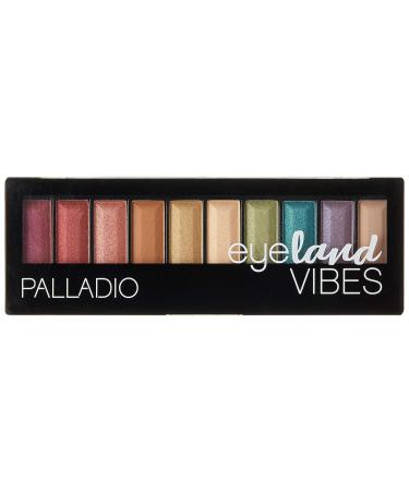 Palladio Eyeland Vibes 10 Count Eyeshadow Palette - Seductive Nudes to Vibrant Hues for Day and Night Looks - Buy Online on GoSupps.com