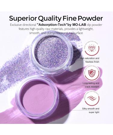 Kit de poudre de trempage pour ongles 4 couleurs sans danger pour la peau comprend une base activatrice/une couche finition un pinceau un b ton tampon violet bleu longue dur e pour les d bu - Buy Online on GoSupps.com