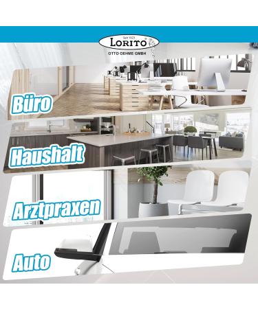 Buy Lorito Fresh & Clean Glass Cleaner - 1L Window & Surface Cleaner for Car & Home - Buy Online on GoSupps.com