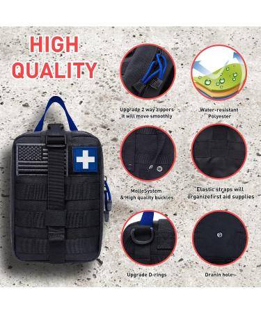 Buy Medical Tactical Bags | EMT First Aid IFAK Rip-Away Utility Pouch Red & Brown for Camping Hunting Hiking Home & Car Adventures - Buy Online on GoSupps.com