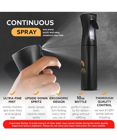 3pcs Detangling Comb and Brush Set for Curly Hair + Continuous Mist Spray Bottle - Wide Tooth Comb and Brush Detangler for Natural Black Hair (10oz) - Ideal for Women, Men, and Kids with 2a-4c Hair Type - Buy Online on GoSupps.com
