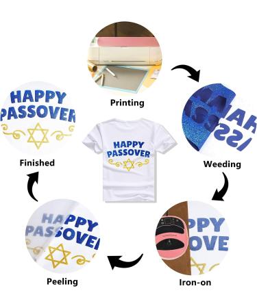 RENLITONG Royal Blue Glitter HTV Heat Transfer Vinyl Roll 12x5ft for T-Shirt DIY - Easy to Cut & Weed | 02-Glitter Royal Blue - Buy Online on GoSupps.com