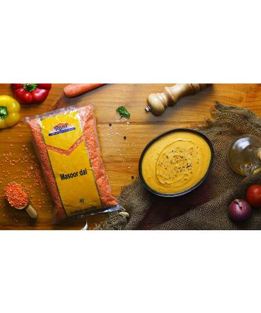 Rani Masoor Dal (Red Lentils) 64oz - All Natural, Gluten-Friendly, NON-GMO, Vegan | Indian Origin 4lbs - Buy Online on GoSupps.com