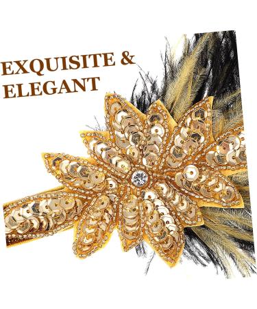 Bridal Hair Accessories Decor Headbands Hair Ties Hair Bands Plume Headband Women Costume Headwear Flapper Headpiece Headdress for Cosplay Sequins Bride Cloth The Photo - Buy Online on GoSupps.com