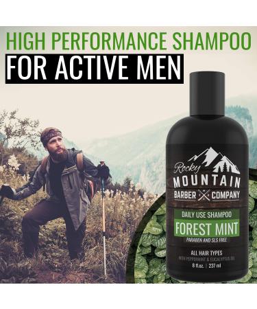 Rocky Mountain Men's Shampoo with Tea Tree Oil, Peppermint & Eucalyptus - For All Hair Types - Buy Online on GoSupps.com