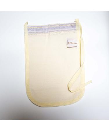 Hamam peeling glove Kese - Turkish bathroom glove - real hammam glove in white with soft structure made of viscose - ideal for massages and peelings