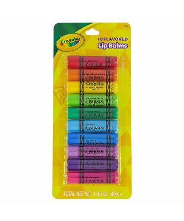 Taste Beauty Crayola Crayons Fruit-Flavored Lip Balm Bulk Pack 10 Pack