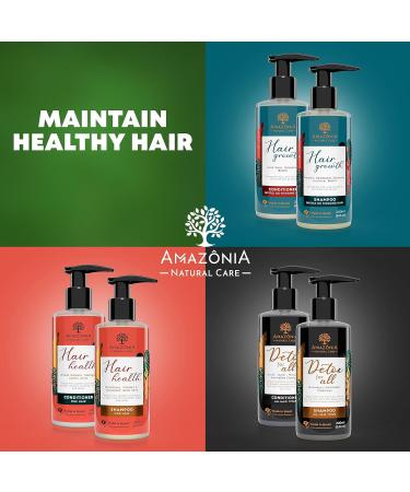 All Natural Hair Growth Shampoo for Men & Women | Biotin Paraben & Sulfate Free | Strengthen Thinning Hair with Pataua Seaweed Ginseng & Licorice - 6.8oz - Buy Online on GoSupps.com