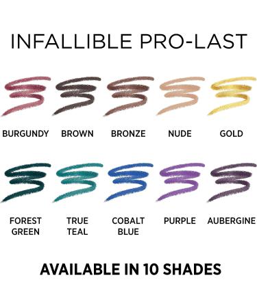 L'Oreal Paris Infallible Pro-Last Waterproof Eyeliner in Aubergine 0.042 Oz - Smudge-Resistant, Glides on Easily - Perfect for Any Makeup Look - Buy Online on GoSupps.com