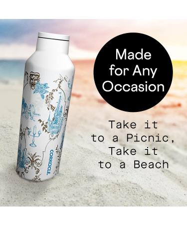 Corkcicle Disney Princess Belle Insulated Canteen 20oz - Triple Insulated Stainless Steel Sports Water Bottle - Keeps Drinks Cold 25 Hours, Warm 12 Hours - Buy Online on GoSupps.com