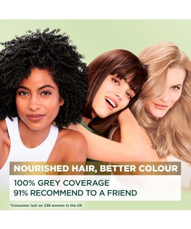 Garnier Nutrisse Ultra Cr me Permanent Hair Dye 100% Grey Coverage Vegan Formula Nourished Hair Long-Lasting Rich Colour 40 Dark Brown 1 Application Packaging May Vary - Buy Online on GoSupps.com