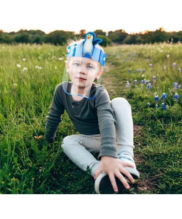 8-Pack Kids' Safety Face Shields - Full Protection Clear Vision Coverings - Reusable Lightweight Design - Cartoon Animals - Boys Girls - Comfortable Fit - Buy Online on GoSupps.com