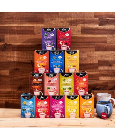 YOGI Organic Chai with Spices Infusion 100 percent Organic Black Tea Cinnamon and Ginger 15 heat-sealed and staple-free ba - Buy Online on GoSupps.com