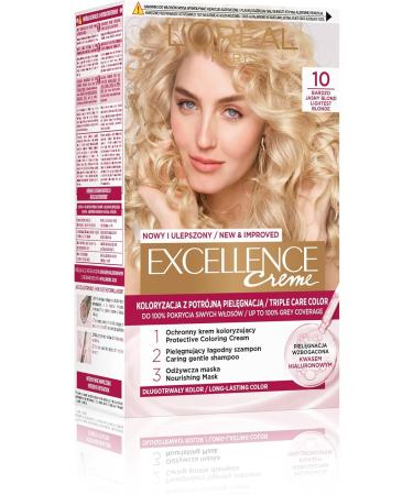  L'Oreal Paris L'Or al Paris Excellence Creme Hair Color 10 Very Light Blonde - Buy Online on GoSupps.com