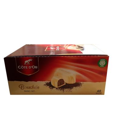 Cote D'or White White Wit Belgian Chocolates Mouths 24.5 g Pack of 48